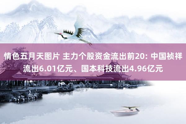 情色五月天图片 主力个股资金流出前20: 中国祯祥流出6.01亿元、国本科技流出4.96亿元